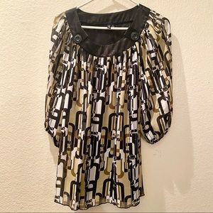 Essentials by Milano Patterned Blouse Top